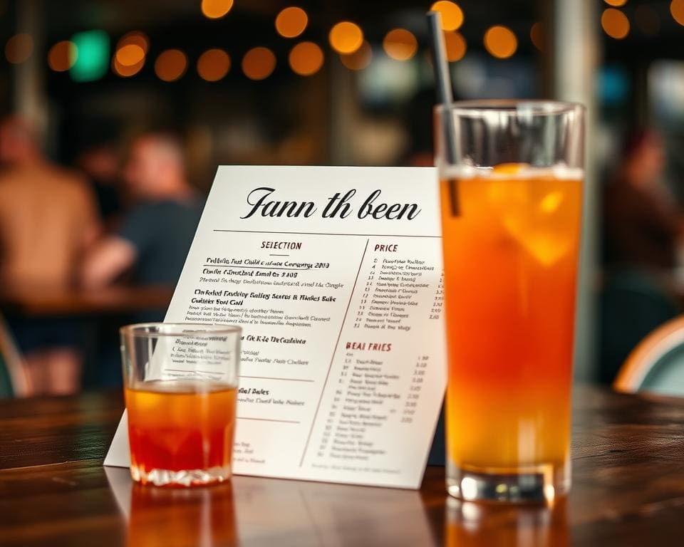 Parklife drinks menu rates