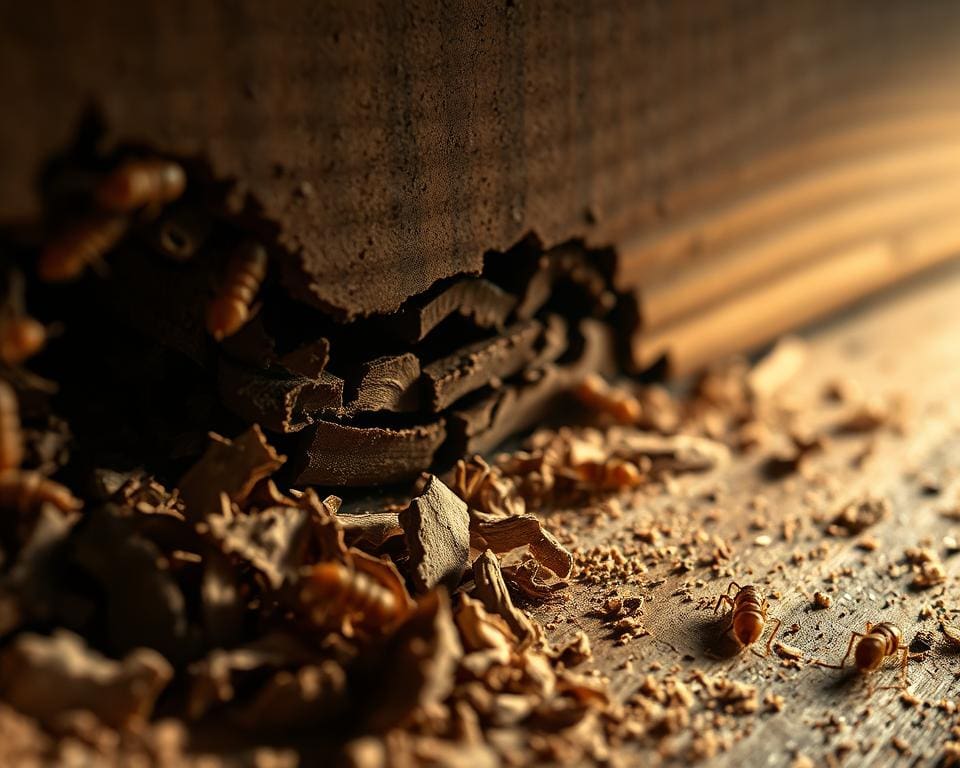 Signs of termite infestation