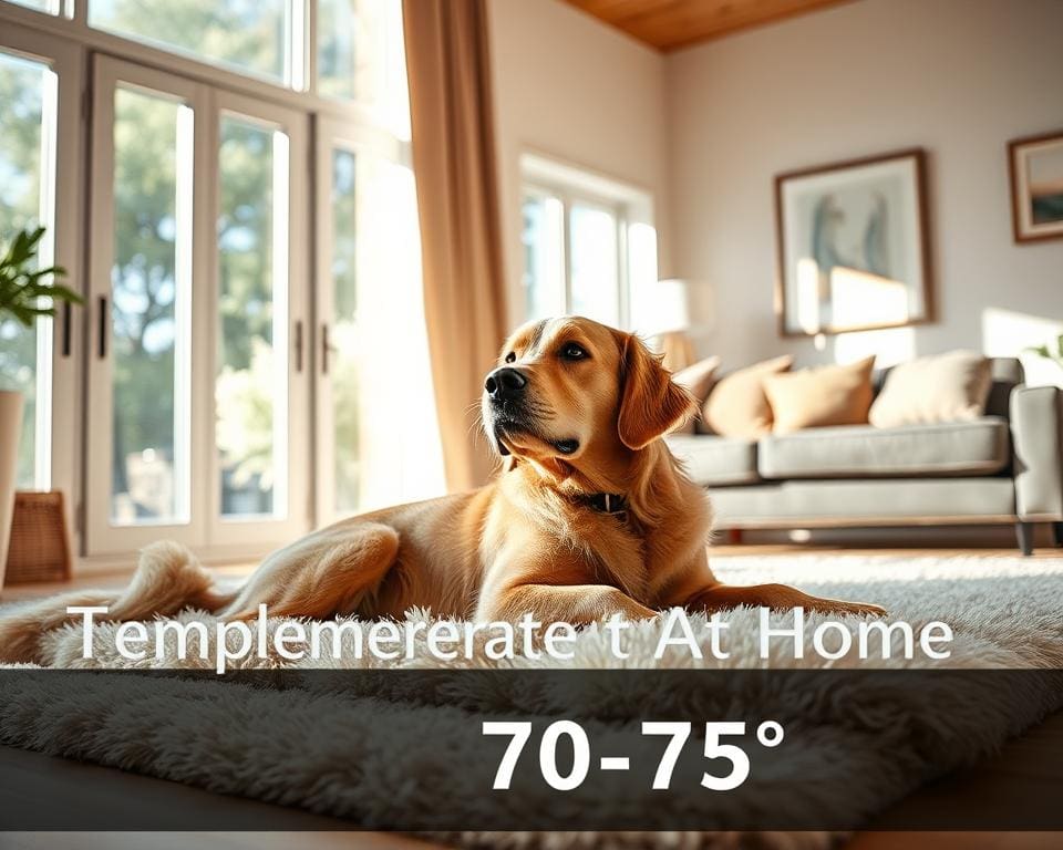 best temperature for dogs at home