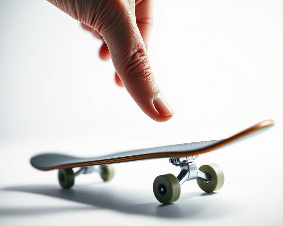 ollie on a tech deck